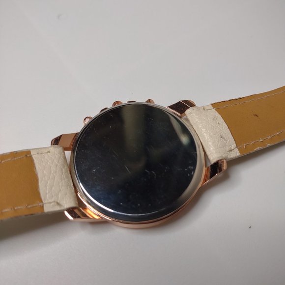 Geneva Rose Gold Tone And Off White Watch - Picture 9 of 13